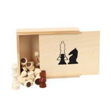 Osa Private Label Schachfiguren im Karton 19 x 15,5 cm | 3 Stück