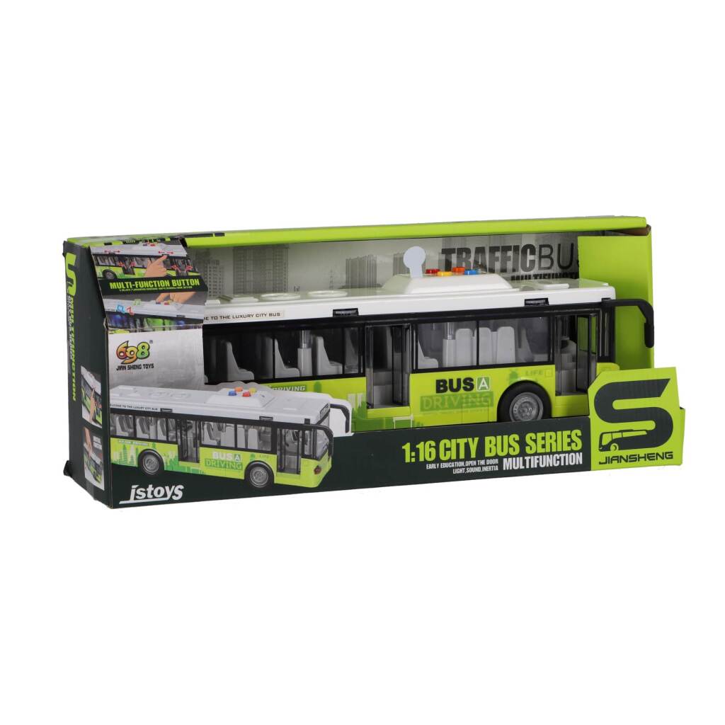 Rapid Wheels Stadtbus 1:16 mit Licht und Sound | 2 Stk