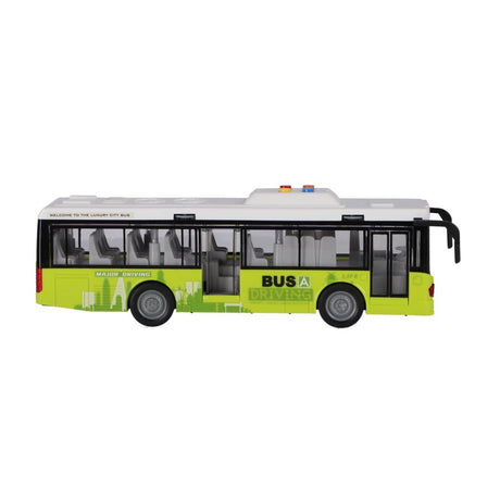 Stadtbus anderer Marken 1:16 + Licht und Ton weiß grün