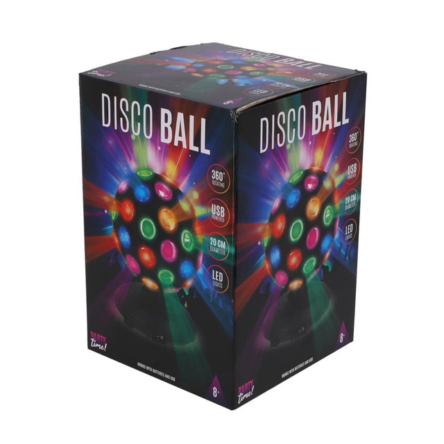 Disco-LED-Kugel 20 cm schwarz
