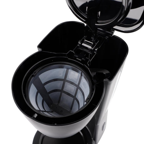 Tägliche Kaffeemaschine für zu Hause, 1,25 l, schwarz