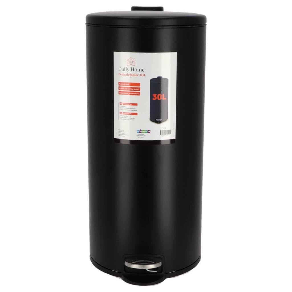 Daily Home Treteimer 30l schwarz