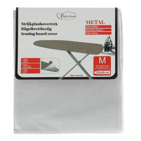 Daily Home Bügelbezug Metall 130x46 cm | 5 Stück