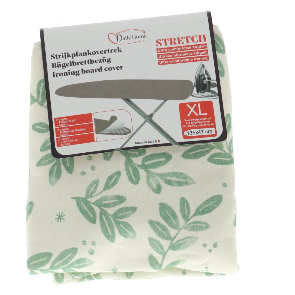 Daily Home Bügelbezug Stretch XL 135x47 cm grün weiß