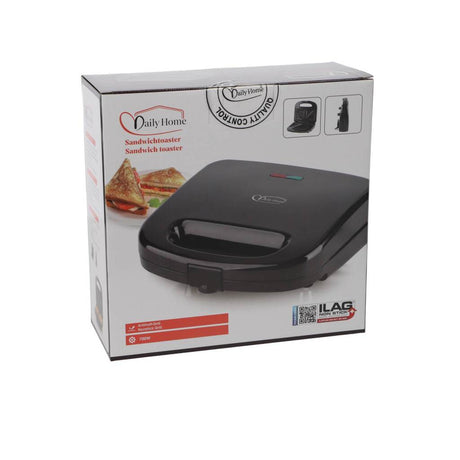 Daily home tosti sandwichmaker 700w zwart