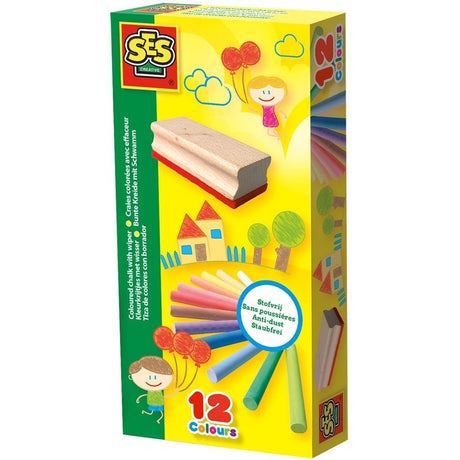 SES Creative Color Chalk with Wiper