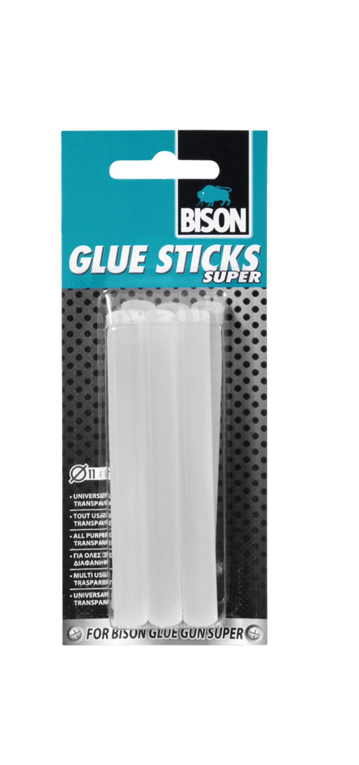 Bison Klebestifte transparent crd 6x11mm*12 l79 - 1490810