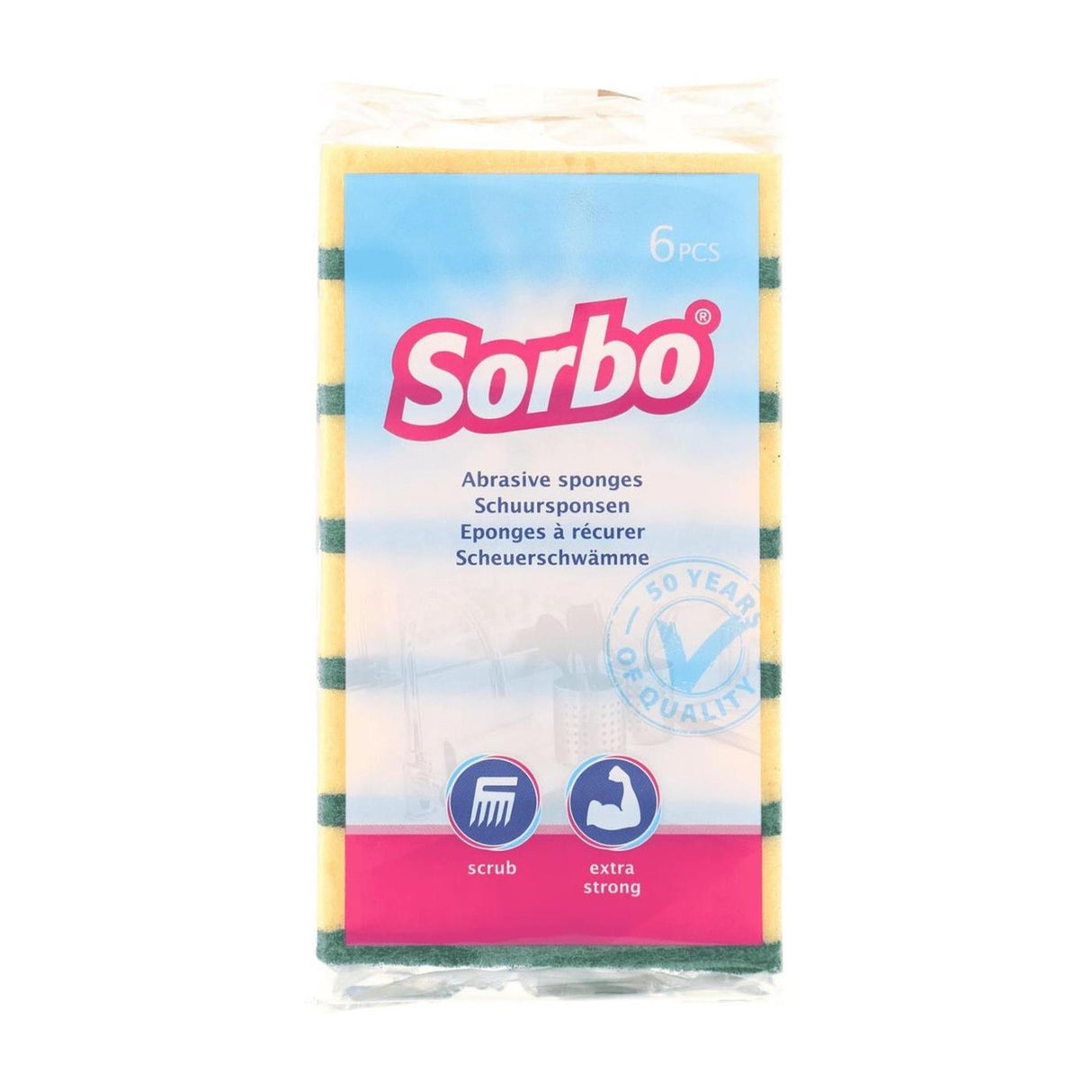 Sorbo Scheuerschwämme 6 Stück