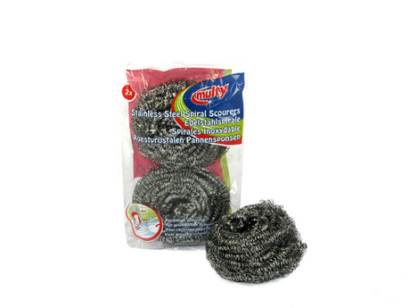 Multy Pfannenschwämme aus Edelstahl, 2er-Pack