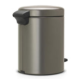 Brabantia newicon pedal bin 5l platina