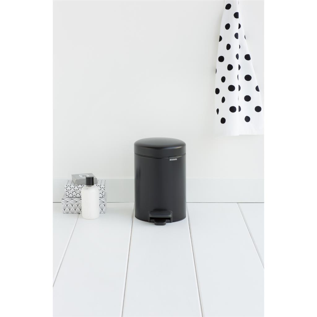 Brabantia newicon pédale bac 3l Matt Black