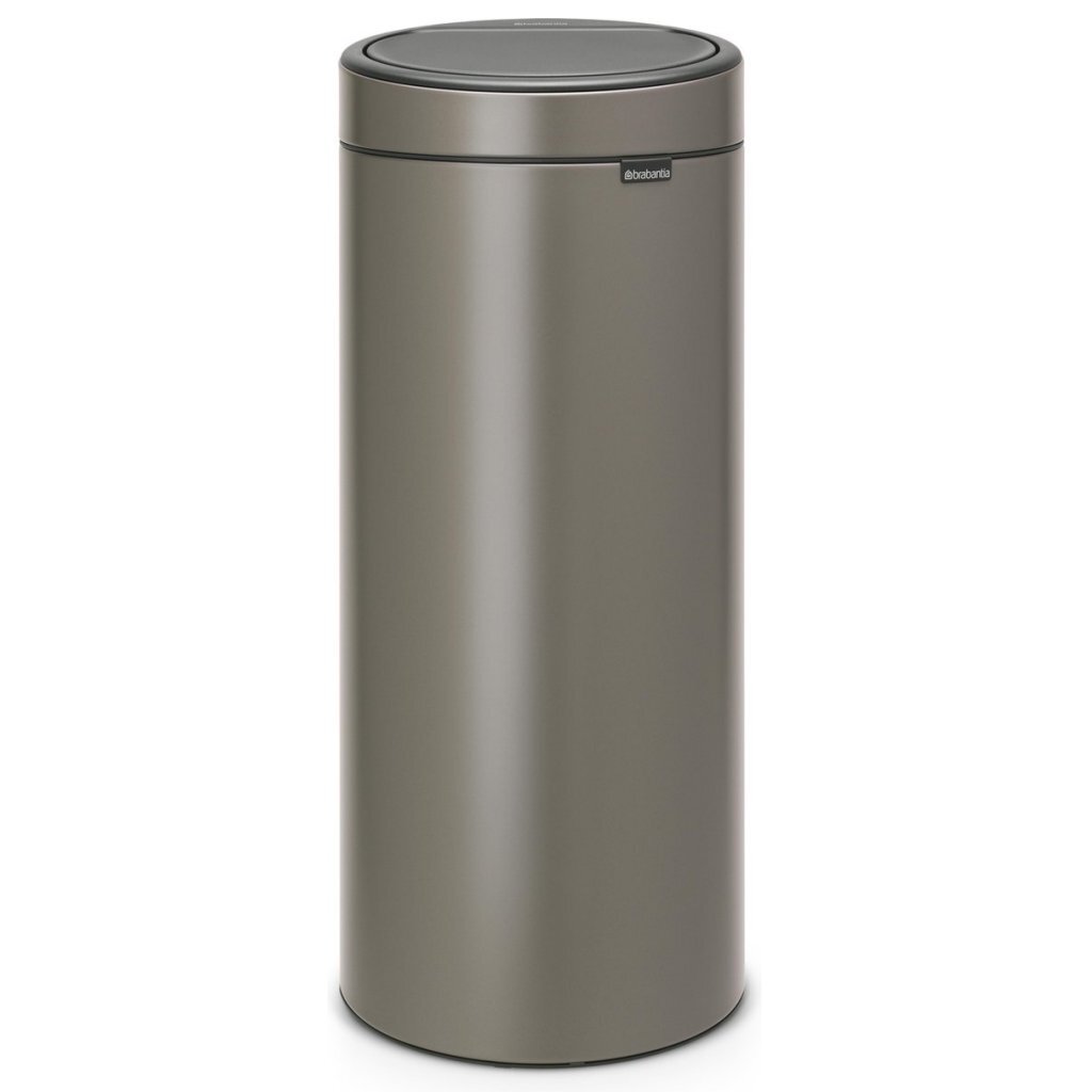 Brabantia Touch Bin New Waste Bucket 30l Platinum