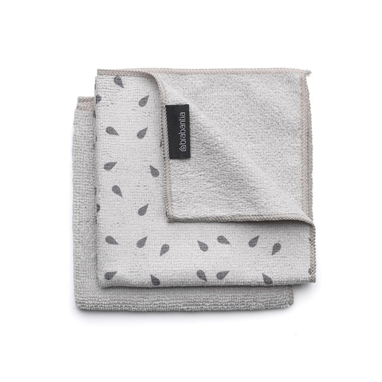 Brabantia Mikrofasertücher 30 x 30 cm hellgrau 2 Stück