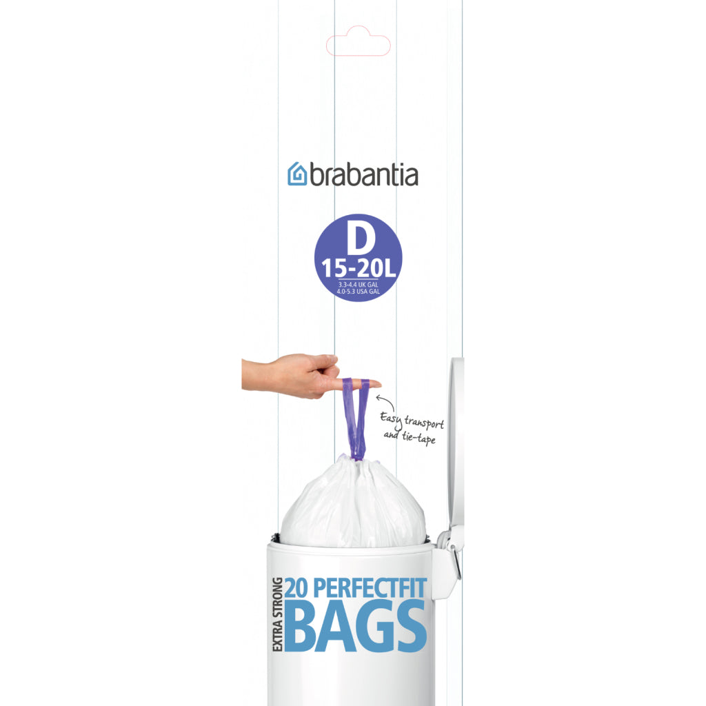 Brabantia Perfectfit Bagbag D 15-20L 20 piezas