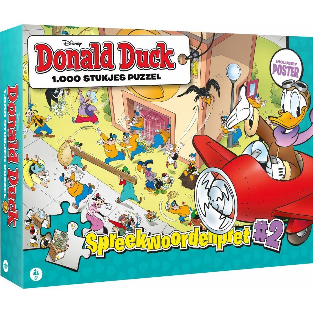 Disney Donald Duck Puzzle Proverb Pred 2000 sztuk + plakat