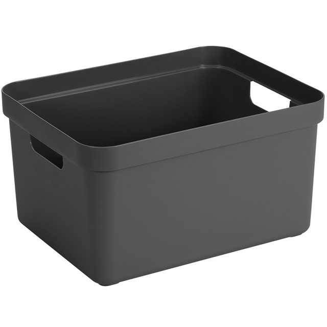 Sunware Sigma Home Aufbewahrungsbox 32l Anthrazit, Maße 44,4 x 34,2 x 24,2 cm