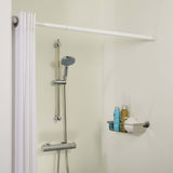 Tile de rideau de douche en peau de phoque SealSkin Telescopic 80-130 cm Blanc