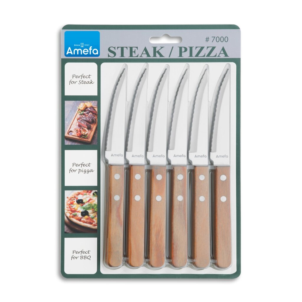 Amefa Pizza Steak Knife Set 6-stykke