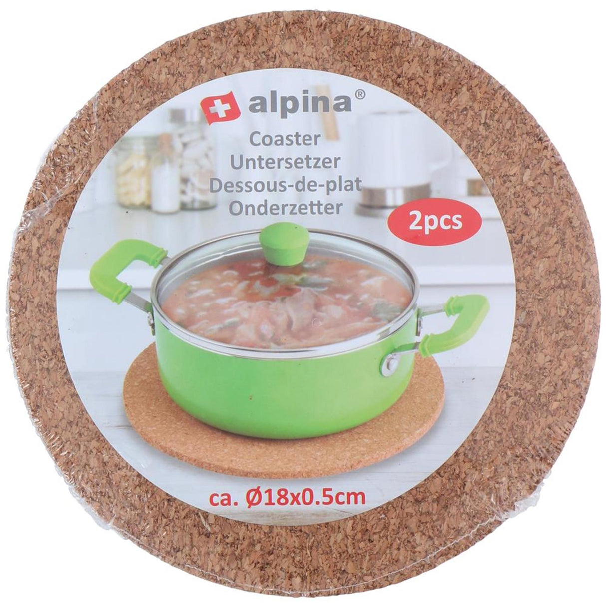 Alpina Untersetzer 18cm, 2 Stk.