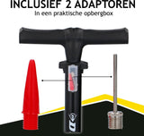 Dunlop Standing Bicycle Pump Version Analog tryckmätare Double Valve Black Black