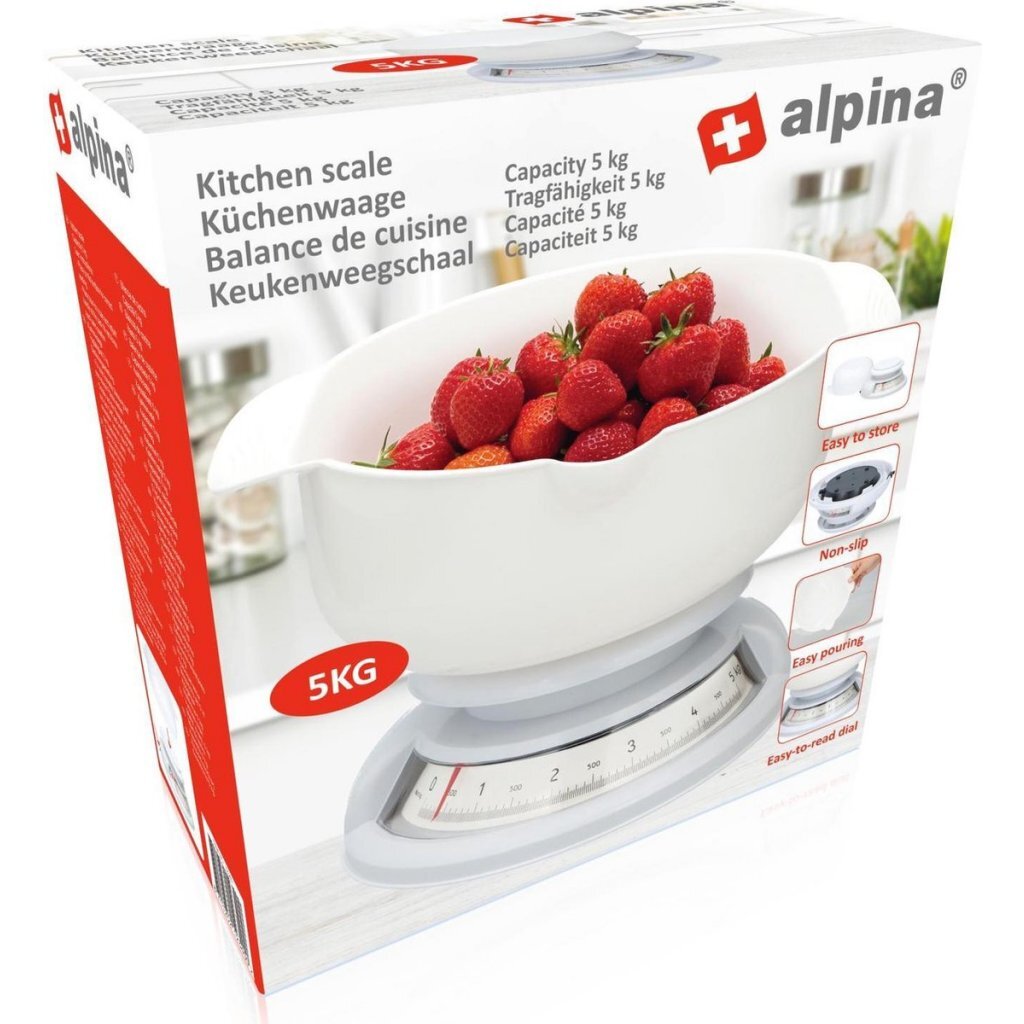 Escala de cocina analógica de Alpina 5 kg