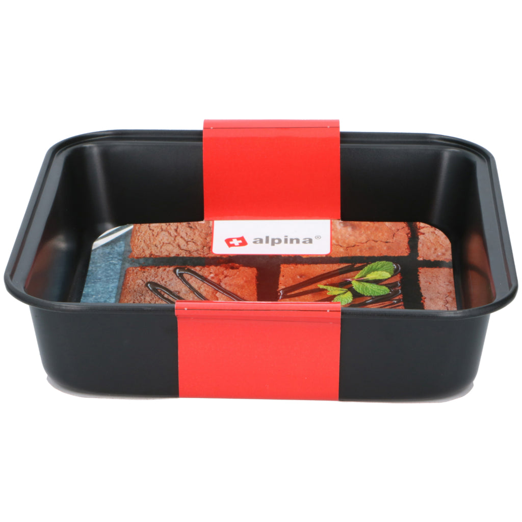 Alpina baking tin 23x22x5 cm black