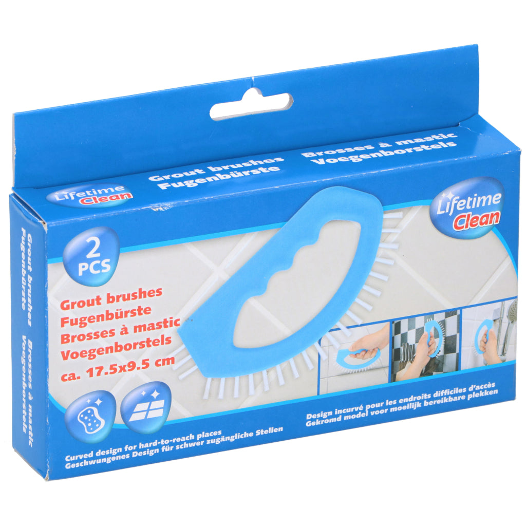 Lifetime Clean Fugenbürste 2 Stück blau weiß