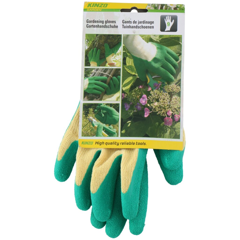 Kinzo latex tuinhandschoenen maat 9 groen