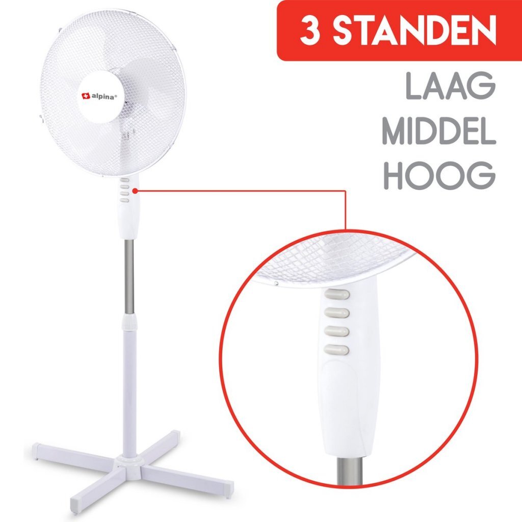 Alpina Standventilator 40 cm weiß