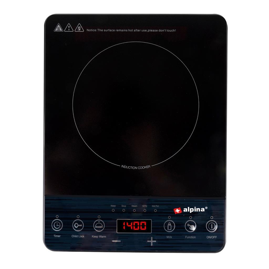 Alpina 1-Burner Induzione Hob 2000w Nero