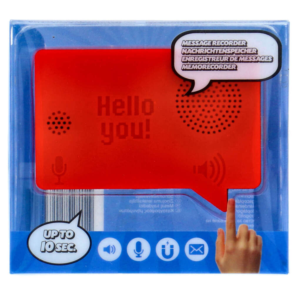 Memo-Recorder anderer Marken, magnetisch, rot