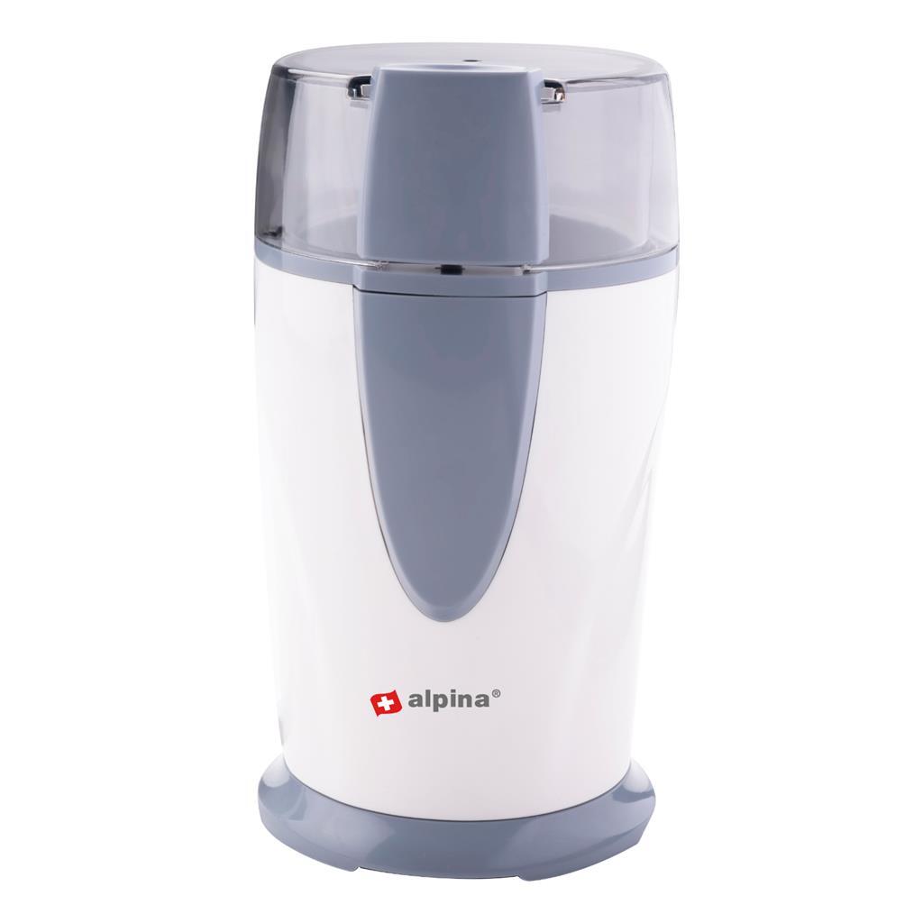 Alpina elektrische Kaffeemühle 150 W weißgrau