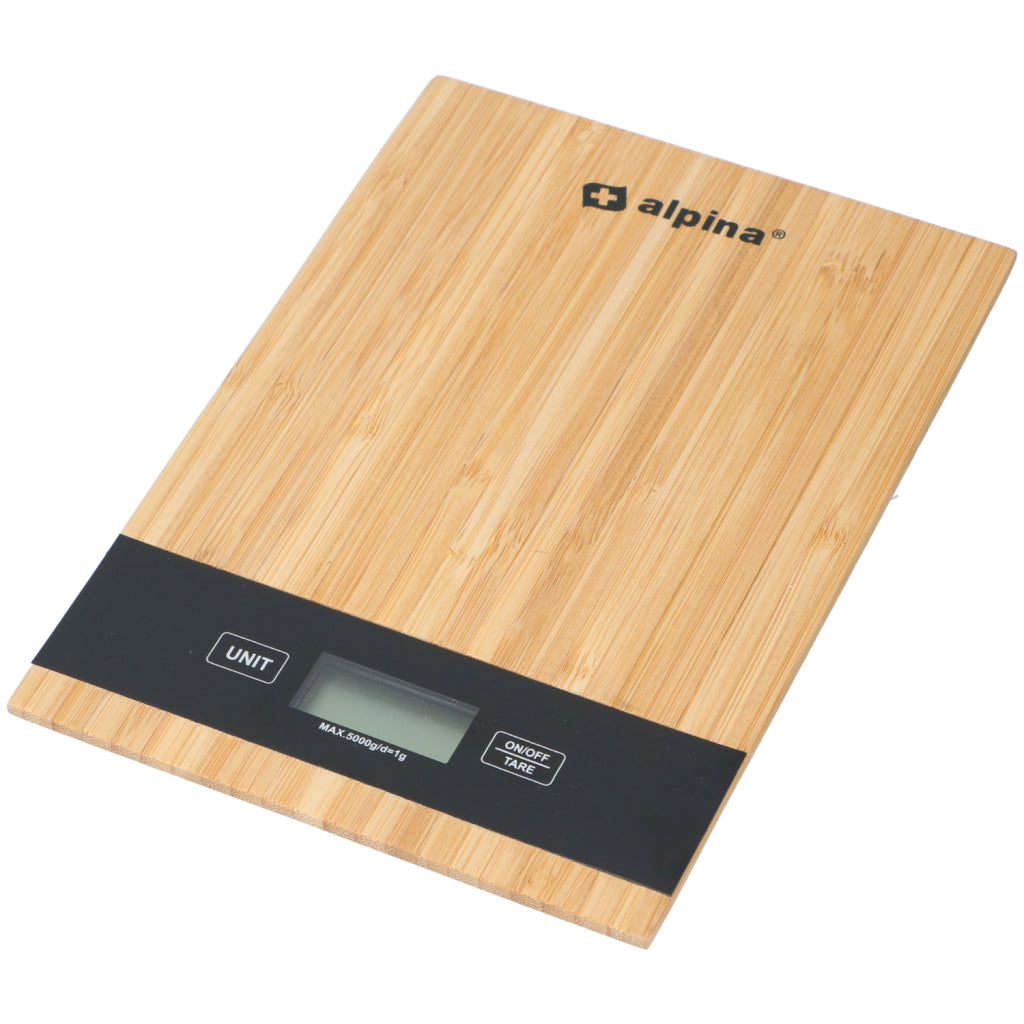 Alpina Digital Bamboo Kitchen Scale 5 kg