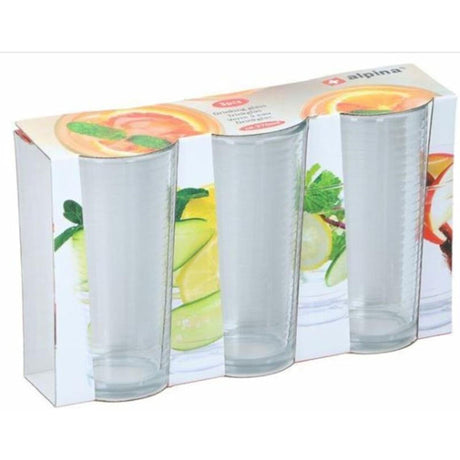 Alpina Trinkglas 270ml ã˜6,5x13,5cm Set mit 3 Stück