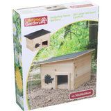 Lebenslanges Garten-Igelhaus aus Holz, 32 x 26 x 20 cm