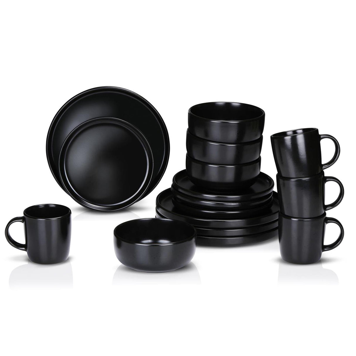 Alpina Geschirrset 16-teilig ø26,5cm schwarz