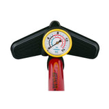 Dunlop fietspomp rood met drukmeter