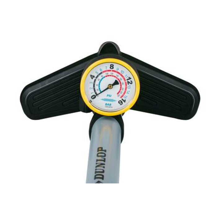 Dunlop Fietspomp Grijs met Drukmeter