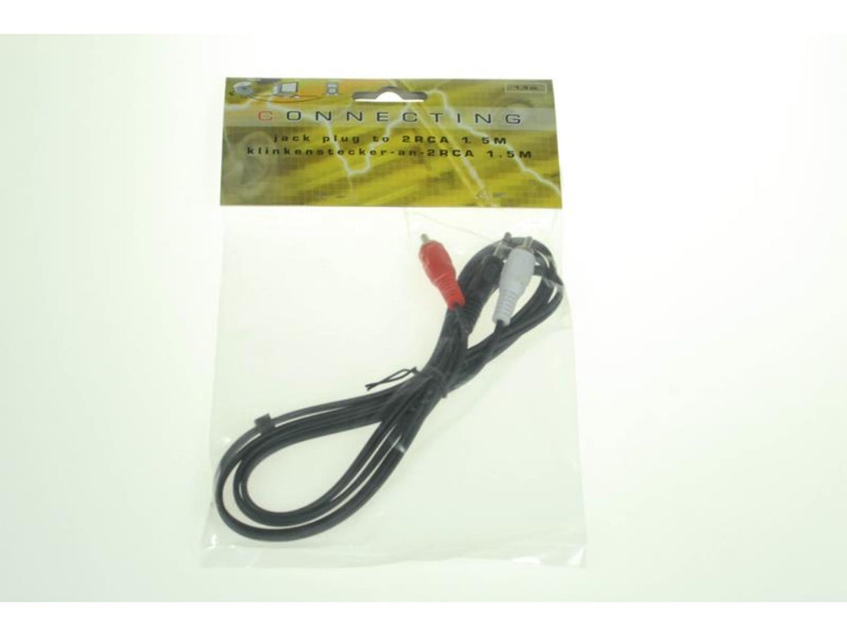 Lebenslanger Kabel-Klinkenstecker zum 2-RCA-1,5-Meter-Anschluss