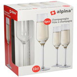 Alpina Sektglas 220ml, 6er-Set