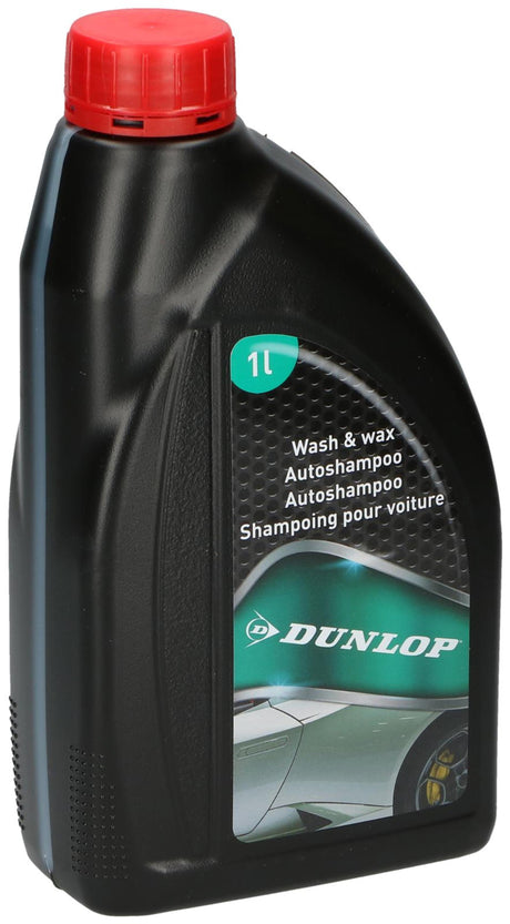 Dunlop Autoshampoo – schäumend – entfernt Fettinsekten – 1 Liter – Schwarz