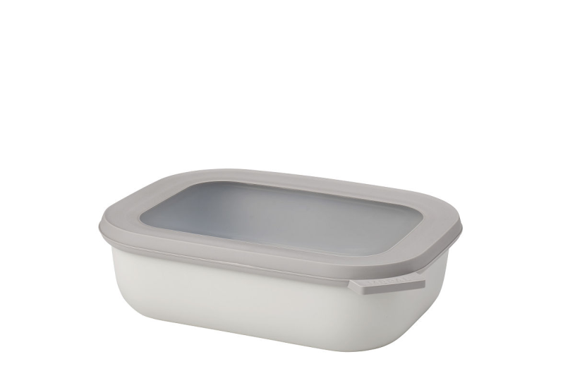 Mepal Multischüssel Cirqula rechteckig 1000 ml – Nordic White