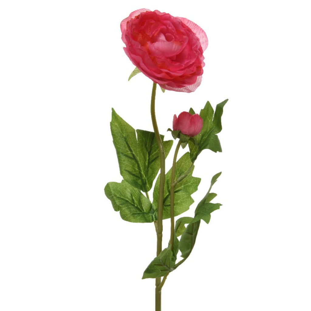 Fleur artificielle de base Ranonkel 57 cm rouge