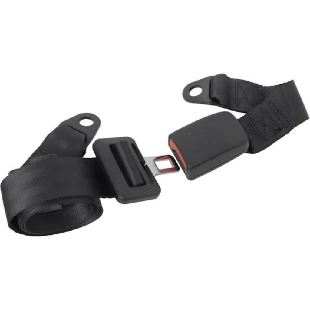 Carpoint Safety Belt 2-punkts enkeltsidet justerbar sort sort