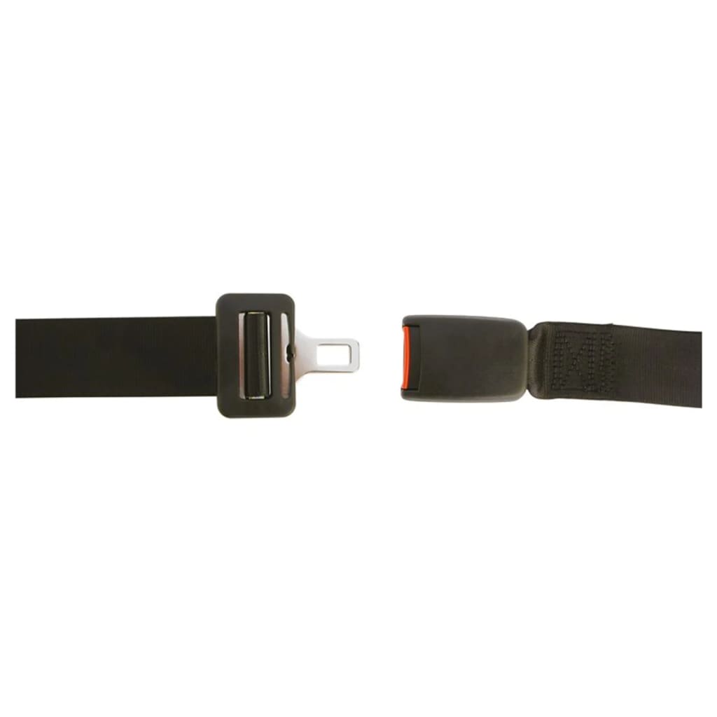 Carpoint Safety Belt 2-punkts enkeltsidet justerbar sort sort