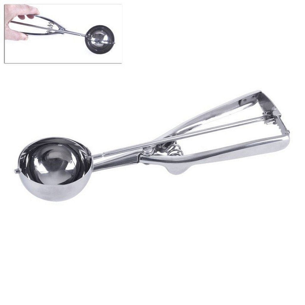 Ausgezeichnete Haushaltswaren-Eiszange, Oliebollen-Löffel, Edelstahl 5,5 cm