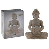 Progarden Buddha mit Solarlamp Polystone