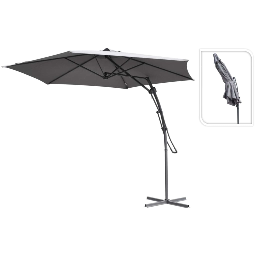 Prograrden Progarden schwimmend Parasol 300 cm Grau