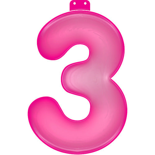 Einfache aufblasbare Figur 3 rosa 35cm