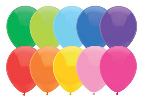 Haza Whitebeard Luftballons farbig, 100 Stk.